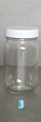 ガラス瓶+樹脂キャップ M-225